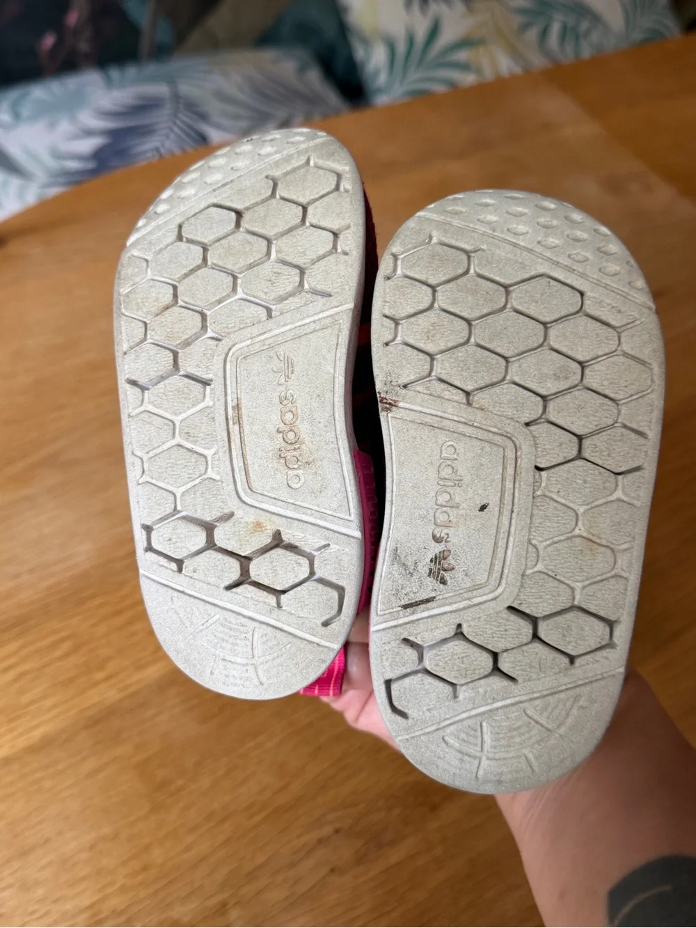adidas Kids Pink Slip-On Athletic Shoes